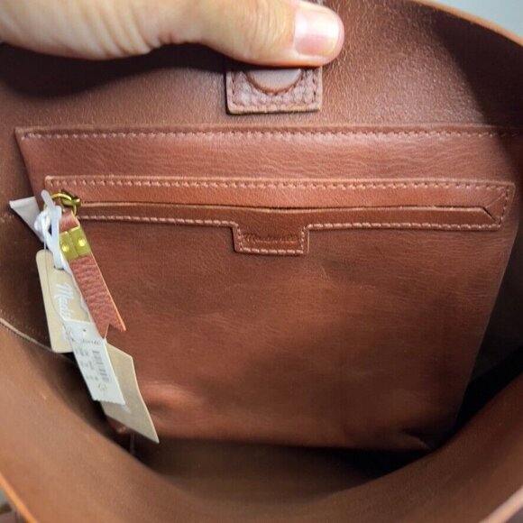 Madewell Brown Leather Bucket Bag - Picture 14 of 15